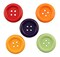 Buttons Galore and More Big 'Ol Craft & Sewing Buttons - Autumnal - 15 Buttons